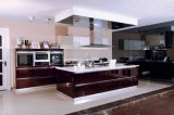 Pole Lacquer Painting Simple Kitchen Cabinets (zz-059)