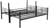 Twin Over Full Metal Bunk Bed in White /Sliver