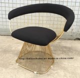 Metal Leisure Restaurant Cushion Outdoor Steel Wire Chair