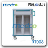 Hospital ABS Medical Patient File Cart, Double Document Record Trolley