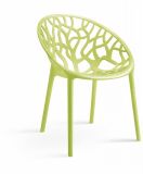 Flower Shape Backrest Plastic Chair