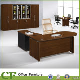 Wooden Frame Curved Desktop Executive Desk