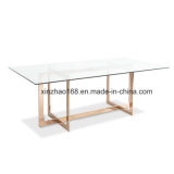 Metal Stainless Steel Dining Table Marble Living Room Furniture