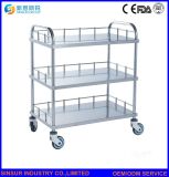 Pure Stainless Steel Multi-Function Medical Appliance Trolley Hospital Furniture