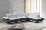 Modern Leather Sectional Sofa with Functional Backrest Adjustable (HC535)