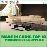 Modern Style Living Room Genuine Leather Corner Sofa