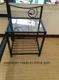 Flowers Metal Glass Side Table (OL17152)