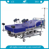 AG-C101A02b Ce ISO Approved with Four Casters Gynecology Hospital Patient Bed