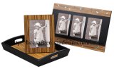 Wooden Veneer Photo Frame for Home Decoration