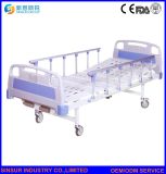 Hot Sale Hospital Furniture Manual Double Function Adjustable Medical Bed