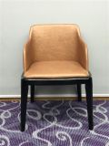 Comfy Leather Beige Tub Chair for Coffee Spot Restaurant Office Hotel