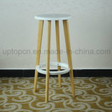 Wholesale Wooden Frame High Stool with Plastic Chair Seat (SP-EC617)