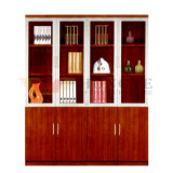 Wood Veneer Modern Office Storage Cabinet (HY-C906)