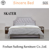 Modern American Style Fabric Bed Bedroom Furniture Sk13