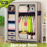 portable Stripe Fabric Home Furniture Best Canvas Wardrobe