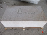 Bush Hammered G682 Yellow Granite Tread / Curbstone