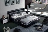 High Quality Fashion Genuine Leather Bed (SBT-5837)