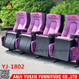 Cinema Furniture Velvet Fabric Theatre Chair Yj1803b