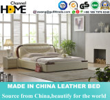 New Classic Royal Bedroom Furniture Leather Bed for Home Furniture (HC903)