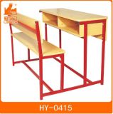 Metal Wooden School Student Table with Chair for Classrooms