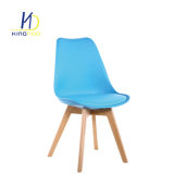 Emes Style Modern Leather Eiffel Tulip PP Plastic Dining Chair with Solid Legs