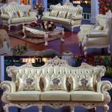 Living Room Furniture Set with Classic Leather Sofa (502)