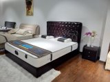 European Style Half Leather Soft Bed (SBT-34)