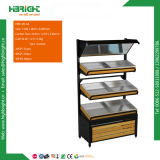 Retail Store Metal and Wooden Vegetable Display Racks