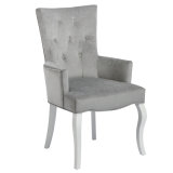 Tufted Buttoned Fabric Upholstery Dining Chair Wh6066