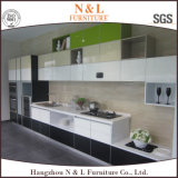 N & L Baking-Finish Glossy Glass Modern Kitchen Cabinet