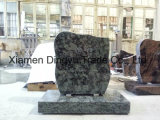 Olive Green Granite Tombstone