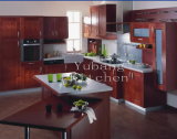 Stain Grade Cherry Kit Hen Solid Wood Kitchen Cabinet #221