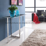 Stainless Steel Living Room Furniture Glass Console Table