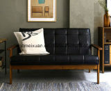 Wooden Leather Sofa with High Quality (M-X3123)