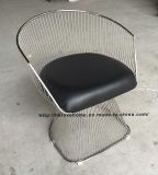 Modern Metal Leisure Replica Restaurant Cushion Outdoor Wire Chair