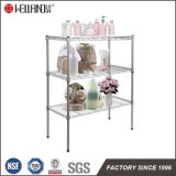 Powder Coated 3 Tier Adjustable Steel Bathroom Wire Rack Shelving