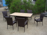 2-Years of Warranty Hotel Garden Outdoor Patio Dining Furniture (FS-2051+2053)