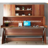 Hot Sale Modern Wooden Murphy Bed with Desk and Cabinet