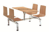Stainless Steel Dining Table and Chair for Fast Food