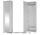 Wooden Melamine Single Door Mirrored Wardrobe Closet (WB03)