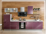 North American Modern High Gloss Kitchen Cabinets with Color