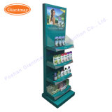 Supermarket Floor Standing Retail Beauty Products Display Shelf Rack