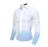 Hotsale Gradient Changing Colour Casual Body Fit Shirts for Men