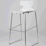 High End Plastic Stainless Steel Bar Stool