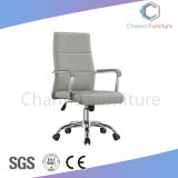 Good Quality Beige Leather Office Furniture Boss Chair with Metal Base (CAS-EC1810)