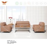Modern Design Office Leather Sofa Covered with Metal Leg (HY-S1003)