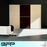 Bedroom Melamine Wardrobe Cabinet with Sliding Door