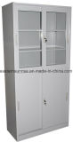 Wholesale Sliding Door Half Glass Metal Steel Cupboard/Cabinet