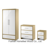 High Gloss 2 Door Combi Wardrobe Bedroom Furniture Set (BD21)