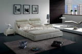 Fashionable Genuine Leather Bed (SBT-5840)